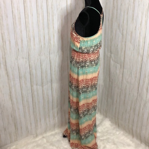 DANBEE multicolor size M spaghetti straps maxi - Picture 3 of 10